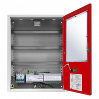 Шкаф с резервированным источником питания для монтажа средств пожарной автоматики ШПС-24 исп.10, ШПС-24 исп.11, ШПС-24 исп.12