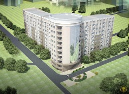 Многофункциональный жилой комплекс " Сайран" офисная часть П6,П7.