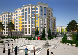 Жилой комплекс "Солнечный бульвар", 2-й микрорайон, 18 к5 стр., многоэтажный жилой дом.