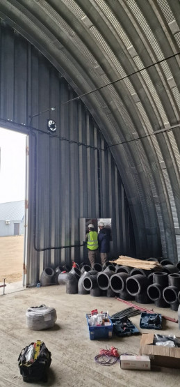 Монтаж пожарной сигнализации на складе СДЯВ №3. ЗИФ "Аксу"