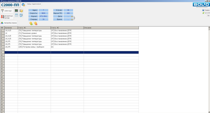Мониторинг на базе контроллера С2000-КДЛ-Modbus и датчиков С2000-ВТ