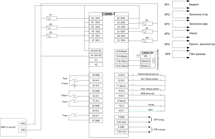 Схема электрическая монтажная
